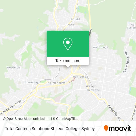 Total Canteen Solutions-St Leos College map