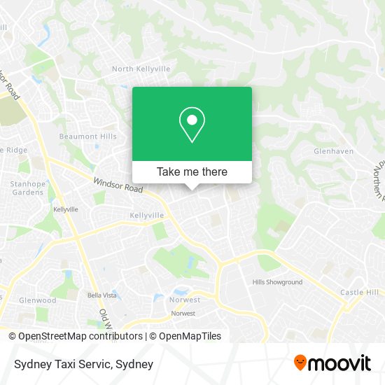 Mapa Sydney Taxi Servic