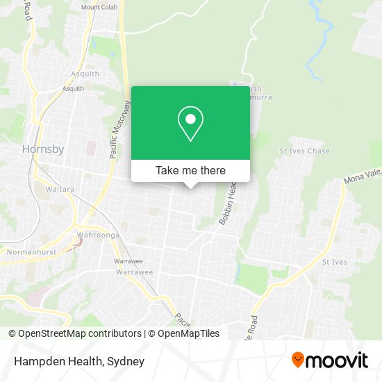 Hampden Health map