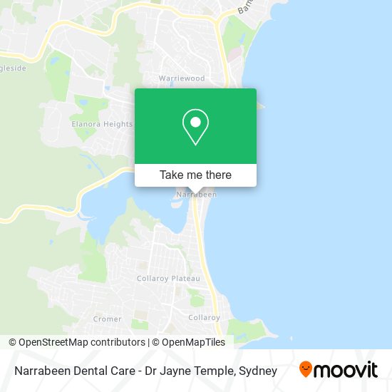 Narrabeen Dental Care - Dr Jayne Temple map