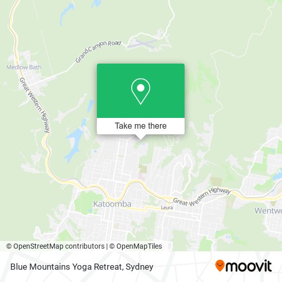 Blue Mountains Yoga Retreat map