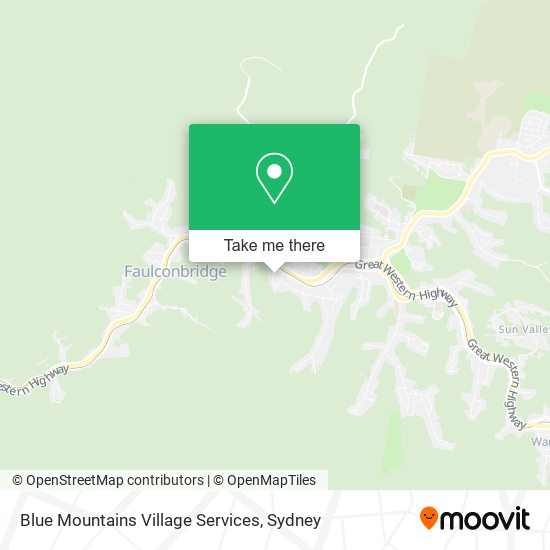 Mapa Blue Mountains Village Services