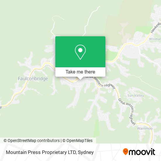 Mountain Press Proprietary LTD map