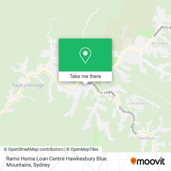 Mapa Rams Home Loan Centre Hawkesbury Blue Mountains