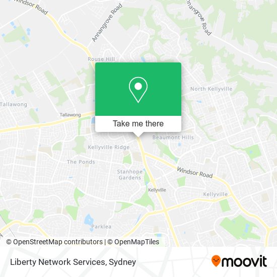Liberty Network Services map