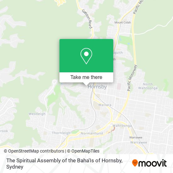 Mapa The Spiritual Assembly of the Baha'Is of Hornsby