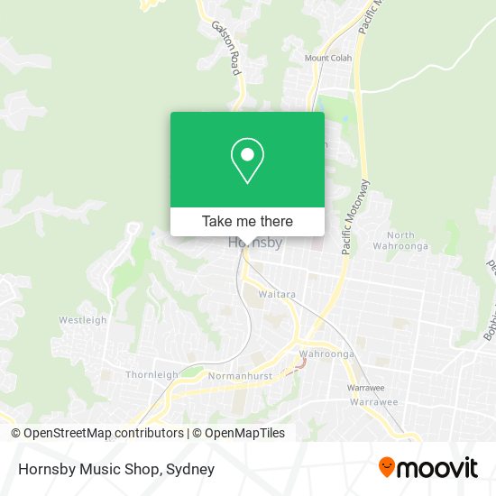 Hornsby Music Shop map