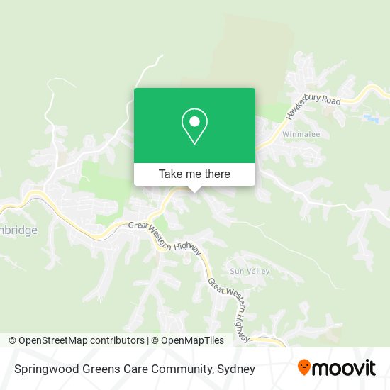 Mapa Springwood Greens Care Community