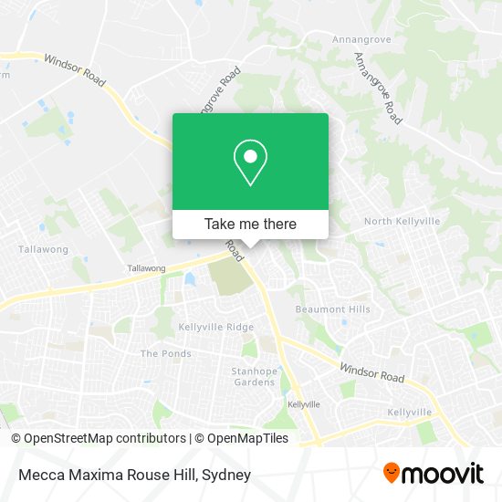 Mecca Maxima Rouse Hill map