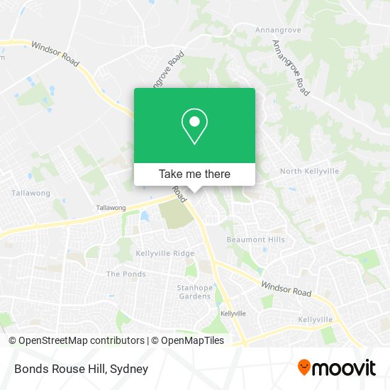 Bonds Rouse Hill map