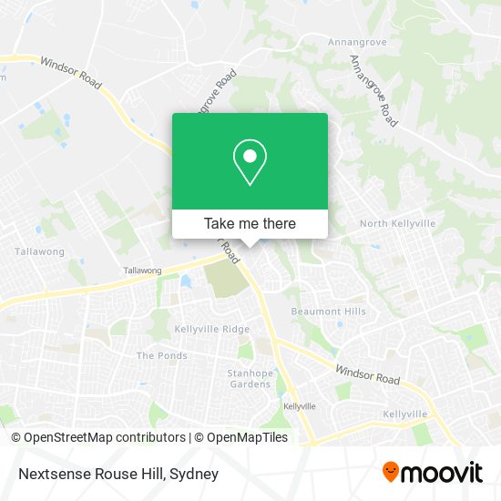 Mapa Nextsense Rouse Hill