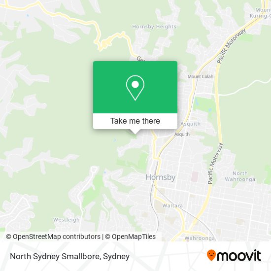Mapa North Sydney Smallbore