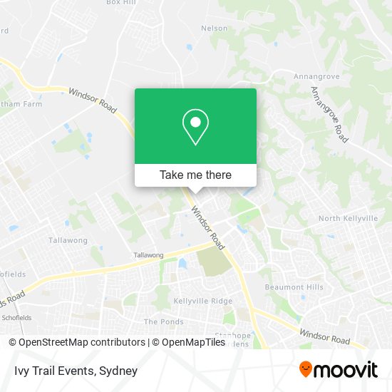 Ivy Trail Events map