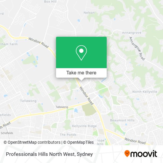 Mapa Professionals Hills North West