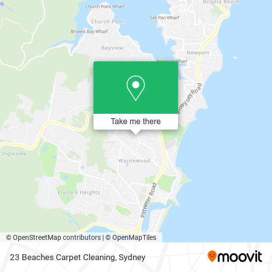 23 Beaches Carpet Cleaning map