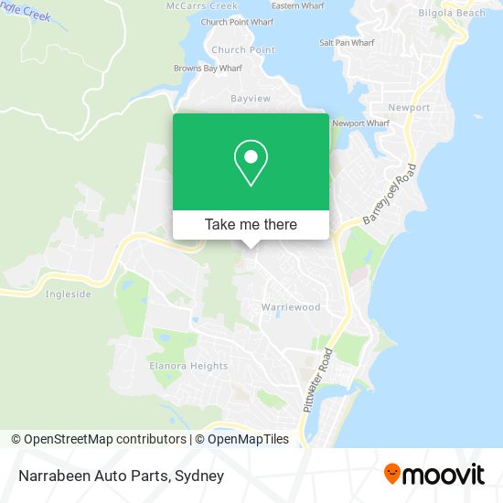 Narrabeen Auto Parts map