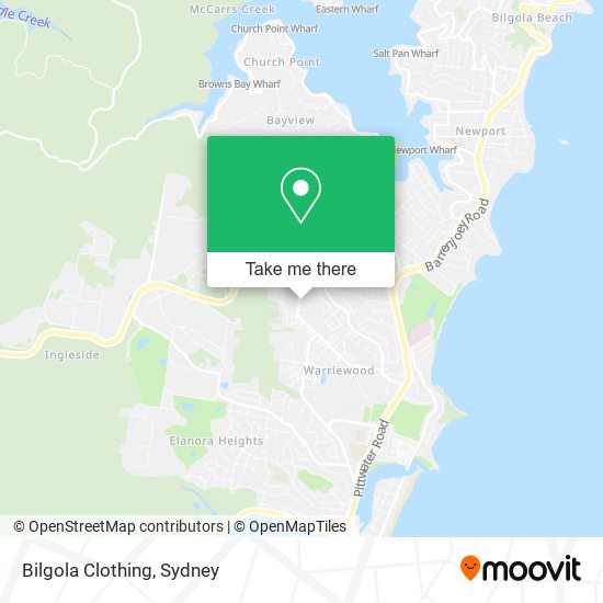 Bilgola Clothing map