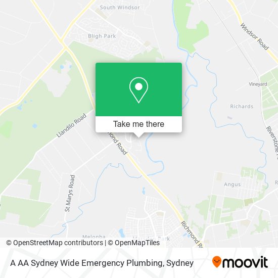 Mapa A AA Sydney Wide Emergency Plumbing