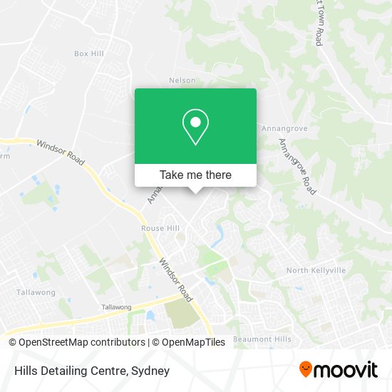 Hills Detailing Centre map