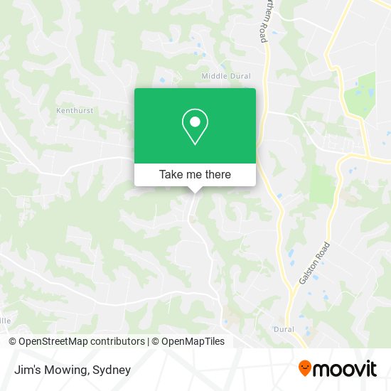Mapa Jim's Mowing