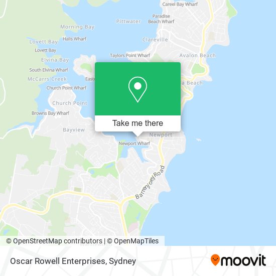 Oscar Rowell Enterprises map