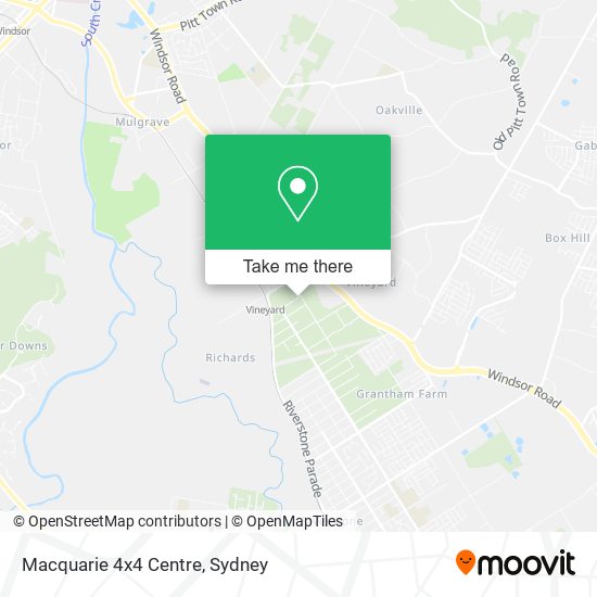 Mapa Macquarie 4x4 Centre