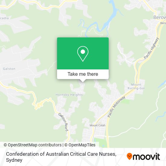 Mapa Confederation of Australian Critical Care Nurses