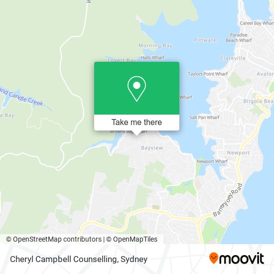 Cheryl Campbell Counselling map