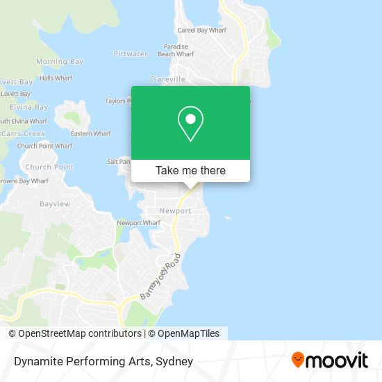 Dynamite Performing Arts map