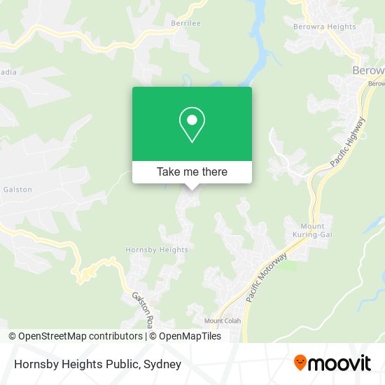 Mapa Hornsby Heights Public