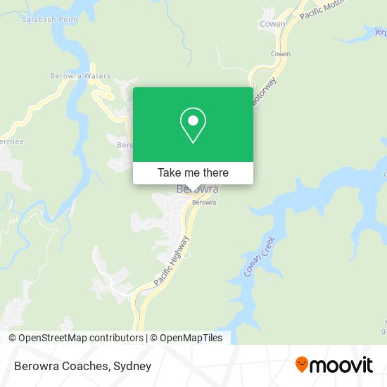 Berowra Coaches map