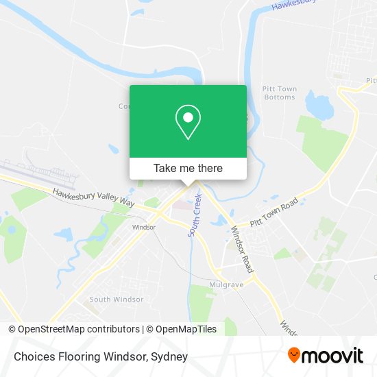 Choices Flooring Windsor map