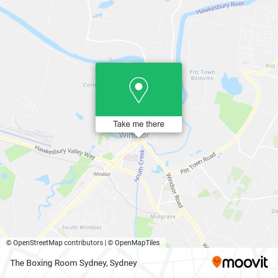 Mapa The Boxing Room Sydney