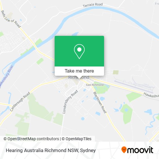 Hearing Australia Richmond NSW map