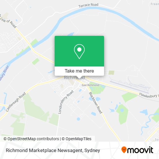 Richmond Marketplace Newsagent map