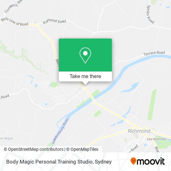 Mapa Body Magic Personal Training Studio