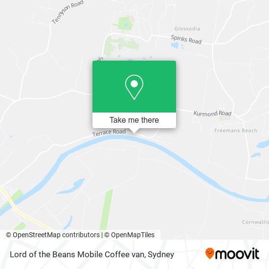 Lord of the Beans Mobile Coffee van map