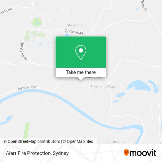 Alert Fire Protection map