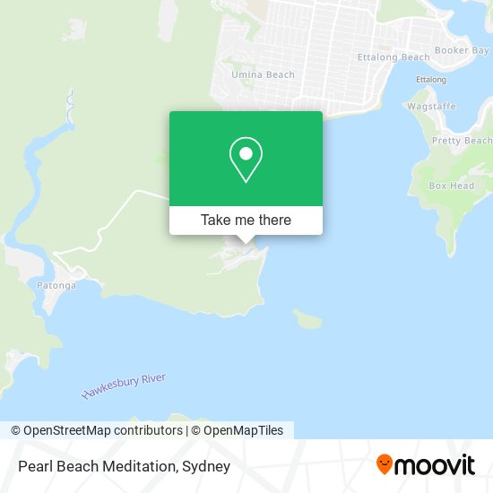 Mapa Pearl Beach Meditation