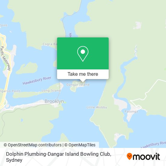 Mapa Dolphin Plumbing-Dangar Island Bowling Club