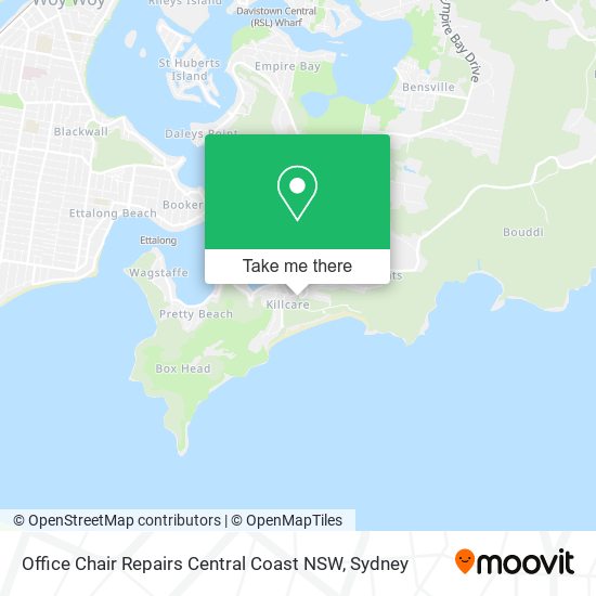 Office Chair Repairs Central Coast NSW map