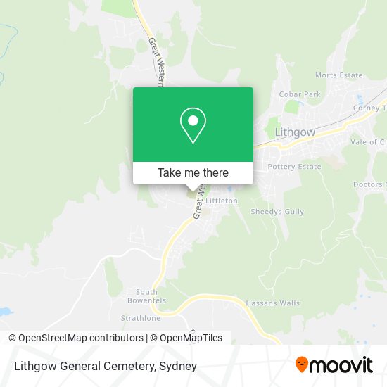 Lithgow General Cemetery map