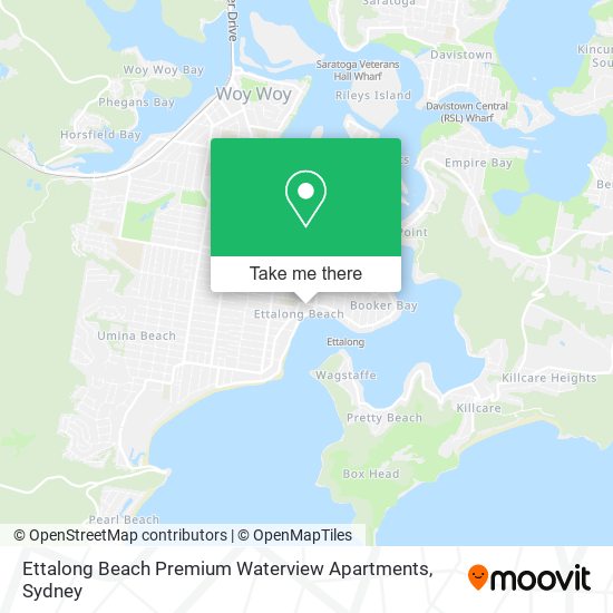 Mapa Ettalong Beach Premium Waterview Apartments