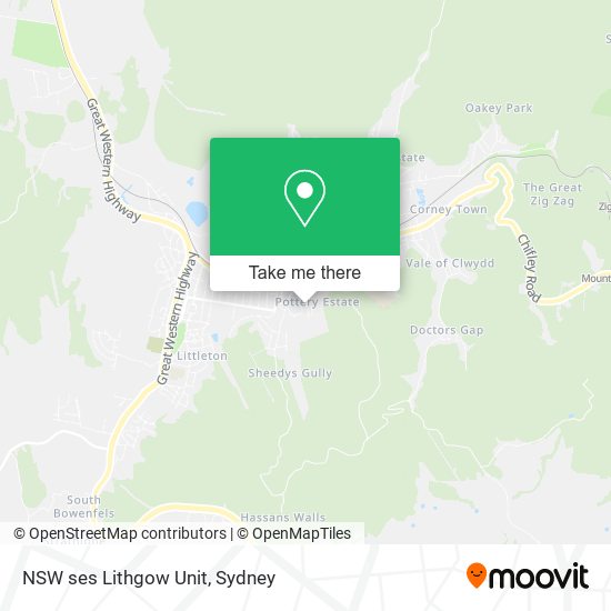 NSW ses Lithgow Unit map