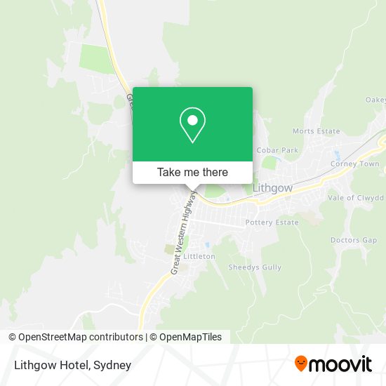 Lithgow Hotel map