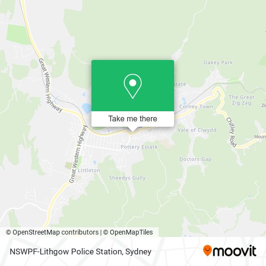 NSWPF-Lithgow Police Station map