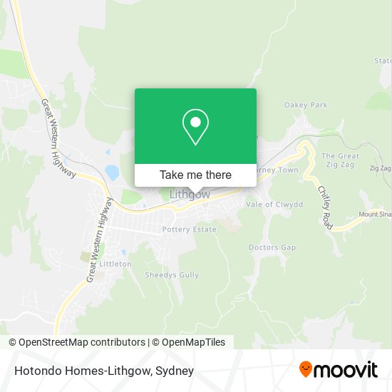 Hotondo Homes-Lithgow map