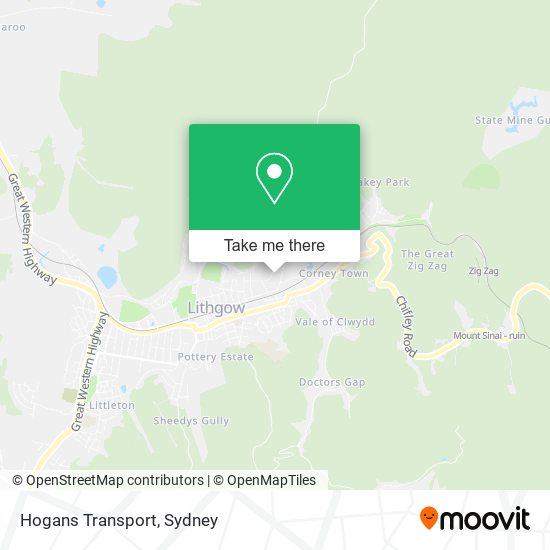 Mapa Hogans Transport