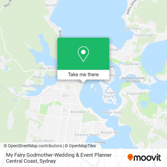 Mapa My Fairy Godmother-Wedding & Event Planner Central Coast