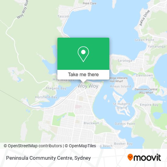 Peninsula Community Centre map